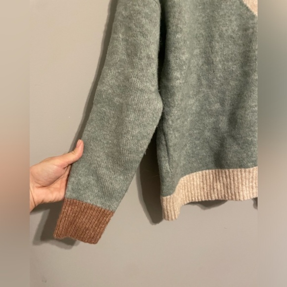Madewell‎ Cedarbrook Pullover Sweater in Colorblock xxs wool blend - Picture 3 of 10